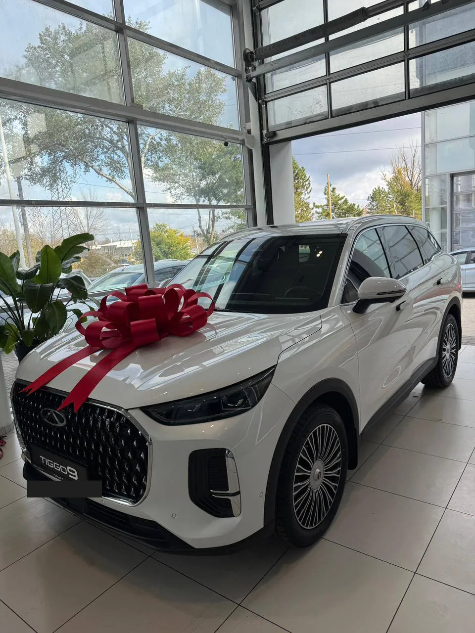 Chery Tiggo 9 на площадке выдачи